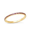 Amethyst Eternity Band 14K Yellow Gold